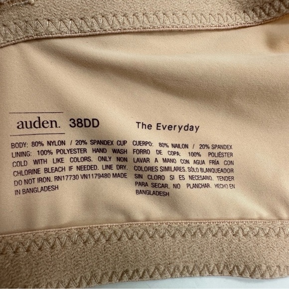 Auden The Everyday Tan Push-Up Bra 38DD - Picture 4 of 4
